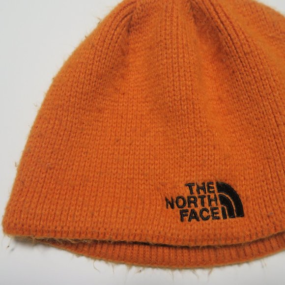 the north face beanie orange